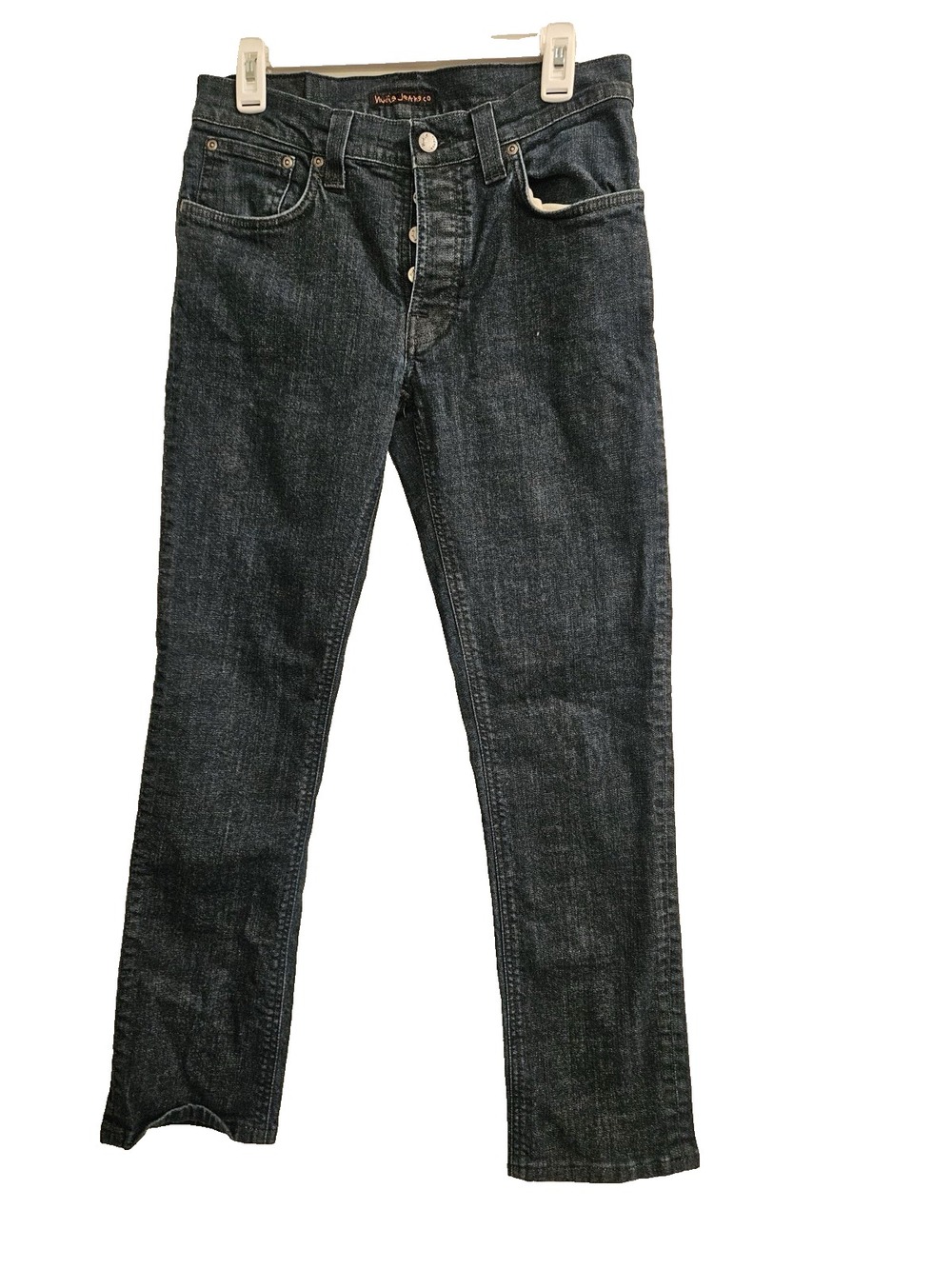 Nudie Jeans Co Grim Tim Slim Straight Jeans Men 34x34 Deep Blue